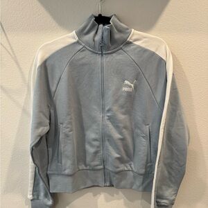 NWT Puma Blue and White T7 Track Suit